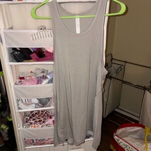 Lululemon Athletica Gray V-Neck Tank Top